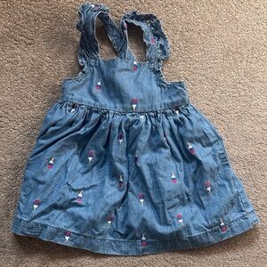 12 Months Denim Romper Dress